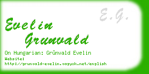 evelin grunvald business card